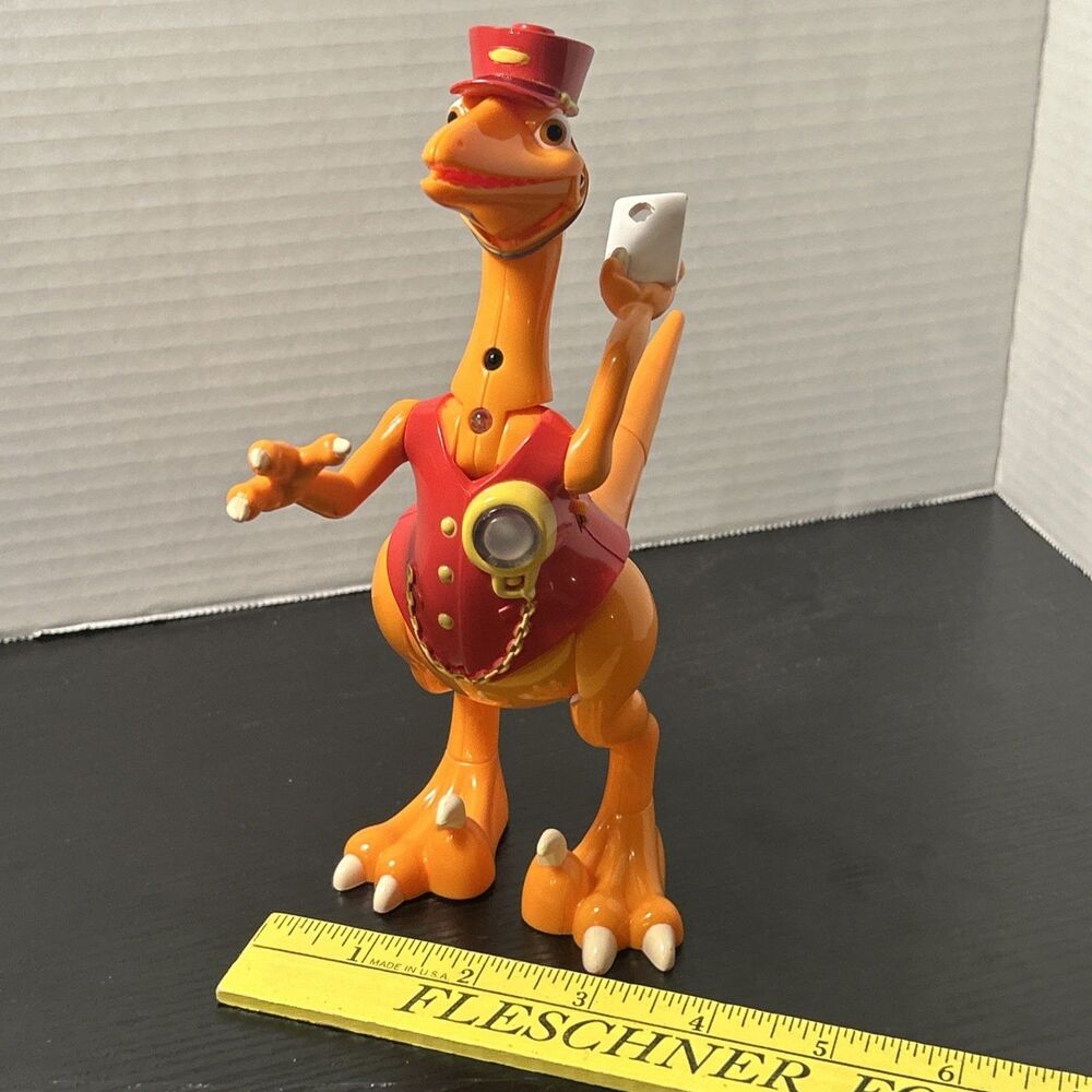 2011 Jim Henson Dinosaur Train Talking Interactive Mr. Conductor Figure WORKS